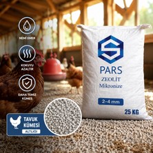 Pars Doğal Zeolit 2-4 mm 25 kg | Toprak, Kümes ve Koku Giderici Altlık