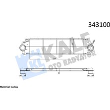 Kale Almparca Turbo Radyatörü Intercooler Vw Transporter T5 Al/pl/brz 720X194X27