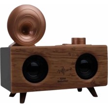 Erdo Ticaret Gramafon Radyo Bluetooth Hoparlör Nostaljik Radyo Fm Radyo