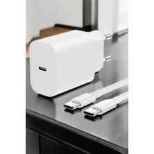 Erdo Ticaret Ios Uyumlu Type-C Girişli Hızlı Şarj 15/15 Pro Max Adaptör ve Kablosu