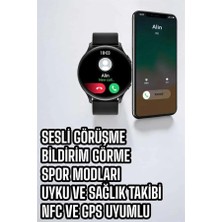 Erdo Ticaret Akıllı Saat Çok Fonksiyonlu Sesli Görüşme Nfc Uyumlu Amoled Ekran