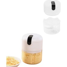 Erdo Ticaret Şarjlı Mini Sarımsak Doğrayıcı USB Şarjlı 250 ml