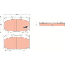 TRW Almparca Ön Balata Land Cruiser 100 4.7 V8 98-02 4.2 Td 90-98