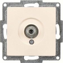 Pileli Store Visage Krem Televizyon Prizi F Konnektörlü Çerçevesiz - Priz ve Anahtar Için Uyumlu Çerçeve