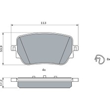 Bosch Almparca Fren Balatasi Arka Mercedes W177 V177 W247 C118 X118 H247 X247