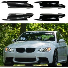 Ramm Bmw E90 E91 E92 E93 M3 Ön Tampon Flap Seti - Parlak Siyah - E90 E91 E92 E93 M3 2007-2013