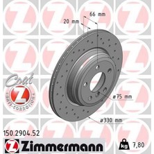 Zimmermann Almparca Arka Fren Aynasi Bmw 3 F30-F80-F31-F34 4 F32-F82-F36 Delikli 986479622-DF6512S