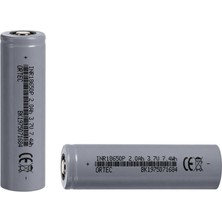 Or-Tec 18650 3.7V 2000MAH 3c Şarj Edilebilir Pil