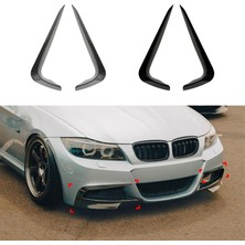 Ramm Bmw E90 E91 Lcı Ön Tampon Bıçağı Sağ+Sol - Parlak Siyah - E90 Lcı M-Tech 2009-2012