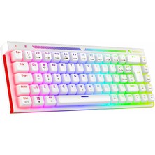 Gameagle Nebula Red Rgb Mekanik Klavye Full Anti-Ghosting Gaming Klavye Double Shot Oyuncu Klavyesi