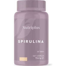Farmasi Nutrıplus Spirulina Kapsül 60 Pcs Sade Aroma İçeren Yetişkinler İçin Uygun Besin Takviyesi
