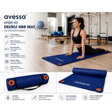Avessa Hnbr-40 Delikli Nbr Mat 1,5 cm Mavi
