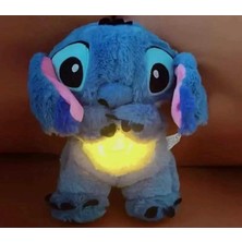 One Stop Hube OneStopHube Nefes Alan Peluş Uyku Arkadaşı Stitch Mavi Renk