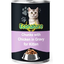 Econature Tavuk Etli 400 gr Yavru Kedi Konservesi