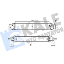 Kale Almparca Intercooler Opel Antara 2.0cdti 06 11-Chevrolet Captiva 2.0d 06 85MM Al/brz 572X97X85