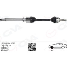 GVA Almparca Ön Aks Komple Sağ Ford Transit V347 2.2tdci 115PS -140PS 07 11