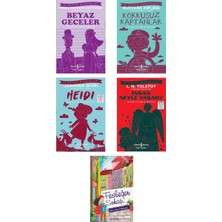 Türkiye İş Bankası Yayınları Beyaz Geceler-Korkusuz Kaptanlar -Insan Neyle Yaşar?-Heidi-Fesleğen Sokağı 5 Kitap Set