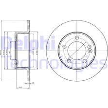 Delphi Almparca Arka Fren Aynasi Renault Master Iii 10 Opel Movano B 13 2.3dci 305X12X71.5 5 Delik Tek Teker