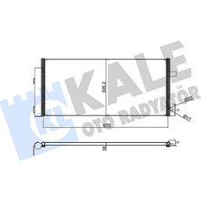 Kale Almparca Kondenser Chevrolet Eo Kondenser Al/brz 650X306X16