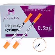 Floraison Medikal Micro Fine Enjektör 30G 8mm 0,5 cc 100 Adet / Kutu