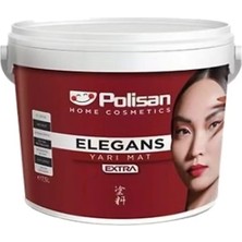 Polisan Elegans Extra Küf Önleyici Iç Cephe Boyası Yarımat Siyah 7.5 Lt.