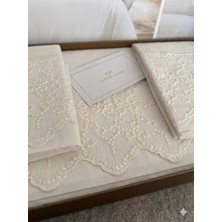 Capital Home Dantelli Çift Kişilik Nevresim Takımı 4 Lü Set