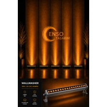 Enso Tasarım 18W 50 cm Amber LED Wallwasher Dış Cephe Duvar Cami Bahçe Aydınlatma