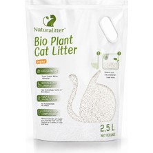 Naturalitter Bio Plant Cat Litter Activated Carbon 2,5 L Bitkisel Topaklanan Kedi Kumu – Güçlü Koku Kontrolü