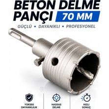 Badem10 Sds Plus 70 mm Beton Delme Pançı Karot Açma Ucu 110 mm Duvar Tuğla Gazbeton Delici