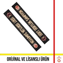 Galatasaray Lisanslı 26 Şampiyonluk Siyah Atkı