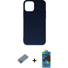Pileli Store Pilelistore™ iPhone 11 Pro Max Kılıf Ahenk Serisi - Siyah 18D Cam Ekran Koruyucu + Shine Kamera Lens Koruma Cam - Mı
