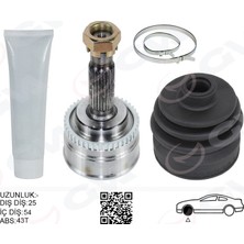 GVA Almparca Ön Aks Kafasi Diş Sağ-Sol Volvo S40 -V40 1.8 99 04