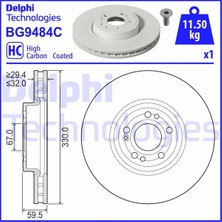Delphi Almparca Fren Diski On Mercedes Gle-Class V167 18 21