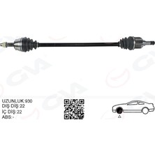 GVA Almparca Komple Aks Sag On Fiat Doblo 119.223 1.4 01-10