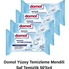 Domol Islak Temizlik Bezi Çok Amaçlı Ferahlık 50\'li 4\'lü