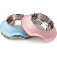 Nunbell Melamin Çelik Mama Kabı Tekli Oval