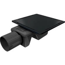 Valtemo Inoks Trendy 50 Izgaralı Yan Çıkış 15*15 (Siyah)