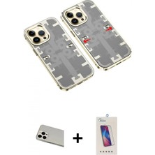 Pileli Store Pilelistore™ iPhone 13 Pro Max Kılıf Ufuk Doku Prime - Siyah Joko 5d Cam + Rainbow Kamera Lens Koruma Cam - Bz