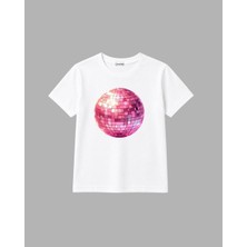 Ciro Kids %100 Pamuk'lu Disko Topu Tasarım Kız Çocuk T-Shirt