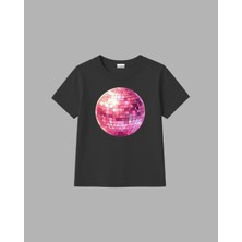 Ciro Kids %100 Pamuk'lu Disko Topu Tasarım Kız Çocuk T-Shirt