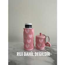 Ertu Ruj Değil! Lip Balm Kılıfı Anahtarlık – Dudak Balmı Taşıma Kabı Plastik Koruyucu Çanta Aksesuarı