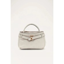 Guess Ella Logolu Küçük Kadın Ekru El Çantası HWPD9746760-STL
