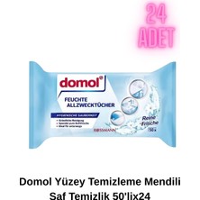 Domol Islak Temizlik Bezi Çok Amaçlı Ferahlık 50\'li 24\'lü