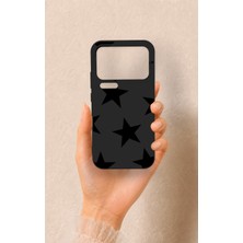 Vip Case Mi 17 Pro Max Uyumlu Siyah Star Desenli Silikon Kılıf