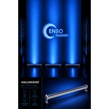 Enso Tasarım 36W 100 cm Mavi LED Wallwasher Dış Cephe Duvar Cami Bahçe Aydınlatma