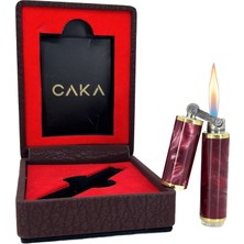 Caka Rex Harmony Pirinç Ortadan Kırılan Benzinli Gemici (Muhtar) Çakmağı - Kırmızı