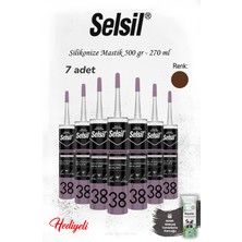 Kahverengi 7'li Selsil Silikonize Mastik 500 Gr. ve Rosie