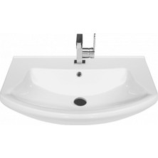 Turkuaz Seramik Cerastyle Evita Serisi 70 x 52 cm Etajerli Lavabo