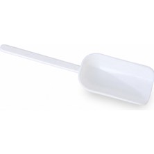 Labolist Plastik Kürek Beyaz - 125ML - Dibi Düz - Uzun Saplı