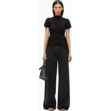 3.1 Phillip Lim Compact Rib Tulip Triko Dik Yaka Kadın Bluz